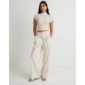 NWT Madewell The Neale Straight-Leg Pant in Ghent Plaid 0